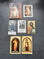Régi katolikus imakönyvbe gyűjthető szentképek, imalapok