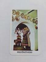 BORSOD Tourist Idegenforgalmi Hivatal MISKOLC kártyanaptár 1972. évi