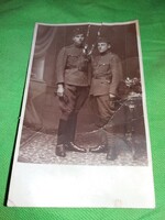 Antik II. VH. Magyar katonák tisztek barátok fotó, képeslap - képeslap méret a képek szerin