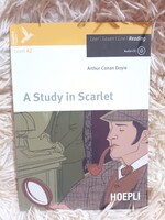 A Study in Scarlet - Arthur Conan Doyle - Lvl A2 - Nyelvtanuláshoz tökéletes - Ritka + Eredeti Audio