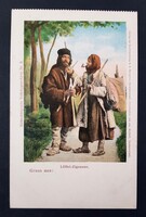 Erdélyi népviselet Kanál-cigányok képeslap Nagyszeben