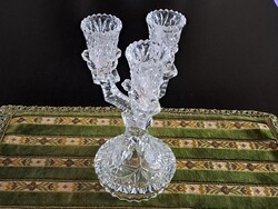 Kristály gyertyatartó