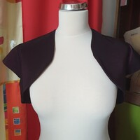 ESKÜVŐ BOL55 - Mélyvörös színű rövid ujjú boleró