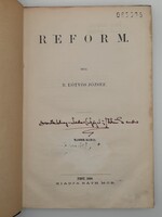 1868 B. Eötvös József : Reform - Alapvetó munka a reformkorról - SZÉP KÖTÉSBEN