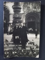 Régi fotó - Galambetetés a Szent Márk téren (Velence) 1920-as évek