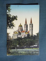 Képeslap,Horvátország,Đakovo,Diakovár,Szent Péter-katedrális látkép,részlet,1912-