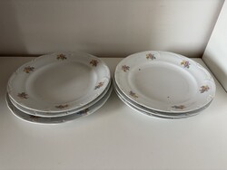 Vintage “Alba Júlia” / “Alba Iulia” porcelán étkészlet – 1960-as évek, virágmintás, domború peremmel