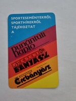 Dunántúli Napló, Mecseki Bányász, Mecseki Ércbányász 1978. évi kártyanaptár - retro