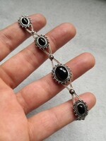 Szépséges, ónix köves ezüst karkötő