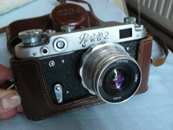 Régi , retró orosz , szovjet FED 2 analóg , filmes fényképezőgép