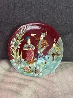 Eladó majolika Fali tányér 1864 beütéssel