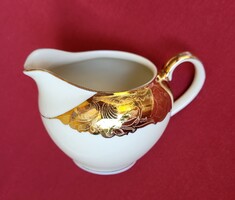 Creidlitz Bavaria német porcelán tej tejszín kiöntő arany mintával