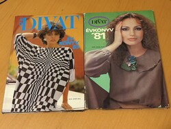 Retro kincs! Ez a Divat Évkönyv '81 és '85 – Tökéletes állapotban, szabásmintával!