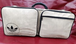 Retró műbőr Adidas sporttáska  75x33x20 cm  1980 évek