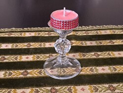 Üveg gyertyatartó