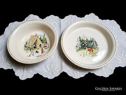 2 db Gránit gyerek mese tányér Jancsi és Juliska, méret a képen