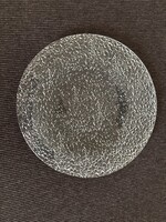 Vintage jégmintás üveg tányér – 20 cm
