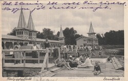 C - 473 Futott magyar képeslap   Hévíz-gyógyfürdő 1935 (Monostory  fotó)