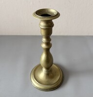 Antik sárgaréz gyertyatartó 1890-1910 között (20,5 cm 720 gramm)