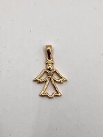 14 karátos arany angyal medál,brilliánssal!