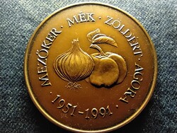 Mezőker - MÉK - Zöldért - Agora 1951-1991 egyoldalas bronz érem