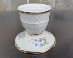Hollóházi porcelán gyertyatartó