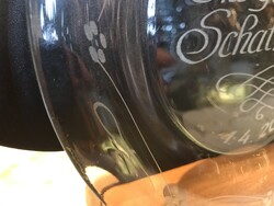 TÁNYÉR  - ÜVEG - 2010 - GRAVÍROZOTT - 21 cm - NÉMET - HIBÁTLAN