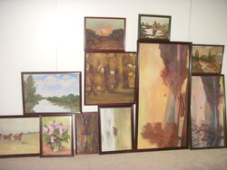 Monos József.Festmények.(11)db.Egyben