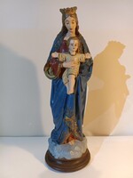 Kerámia Szűz Mária szobor gyermekével 54cm