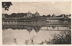 C - 471 Futott magyar képeslap   Hévíz-gyógyfürdő 1934 (Karinger fotó)