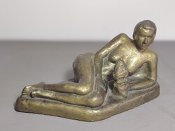 Art Deco Rigó László Terrakotta szobor női akt "Rigó"ALKUDHATÓ