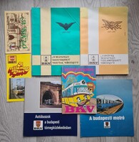 BKV tömegközlekedés történelem csomag busz,sikló,metró,vasút,villamos füzetkék