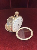 IWC Schaffhausen Ezüst/800/-as  Antik /1900/- as  Zsebóra Aranyozott elő és hátlapi szegéllyel!