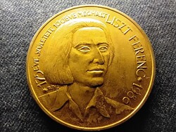 175 éve született - 100 éve halt meg Liszt Ferenc Debrecen 1986 bronz érem