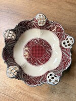 Rosenthal Moliere bíbor mintás rasztalközép