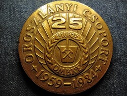 25 éves az OMBKE Oroszlányi csoportja 1984 bronz érem