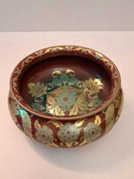 NAGYON RITKA!HIBÁTLAN GYŰJTŐI DARAB!Zsolnay Júlia terv antik többtűzű Zsolnay eozin dísztál