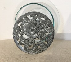 Vintage üveg potpourri tartó