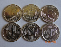 2021 75 éves a forint, 6*5 forintos rolniból, verdefényes, tasakban.