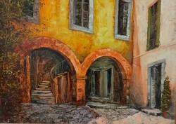 Ferencsik Árpád festmény, 50 x 70 cm