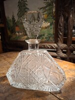 BIEDERMEIER STÍLUSÚ ÓLOMKRISTÁLY LIKŐRÖS PALACK