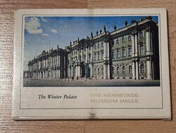 The Winter Palace – The Hermitage Museum Halls – vintage képeslapmappa (kb. 18–20 lap)