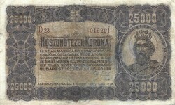 25000 korona 1923 Restaurálva 2.
