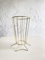 Vintage sárgaréz esernyőtartó, Franciaország, kb. 1950–60-as évek