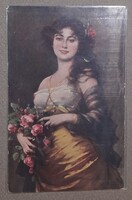 Zsáner jelenetes postatiszta képeslap