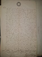 1854, Pest, szignettás, viaszpecsétes irat, német nyelven