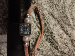 Bracelet, cork and enamel