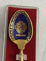 Decorative commemorative spoon, Jerusalem