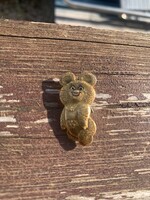 Misa mackó Moszkvai olimpia  kitűző.1980 évből.