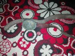 Régi nagy övcsat bőr szíj